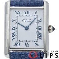卡地亞 Must Tank LM Art Deco 腕錶 690006，附原廠盒，不鏽鋼材質，女錶，銀色，拋光處理，成色極佳 [二手]