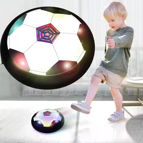 Hover Soccer Ball Toys for Children Electric Floating Football with LED Light Music Soccer Ball Outd