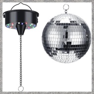Disco Ball Decor with Light and Disco Ball-Battery Powered Disco Ball Light, Christmas Party, DJ Clu