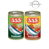 555 SARDINES In Tomato Sauce & Squid(155g) [SG]