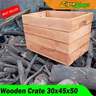 Wooden crate 30x45x50 Cm wooden Storage Box