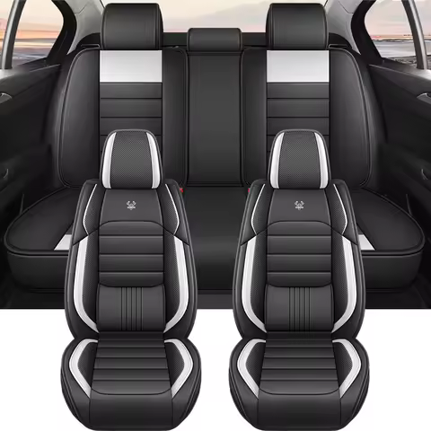 2025 PU Leather LUXURY Car Seat Cover For T-ROC Golf 5 7 BMW F30 E30 E39 Audi A3 8P Ford Focus MK1 F
