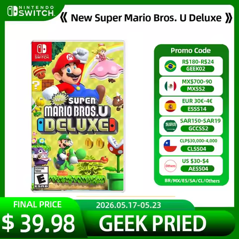 New Super Mario Bros U Deluxe Nintendo Switch Game Deals 100% Official Original Physical Game Card f