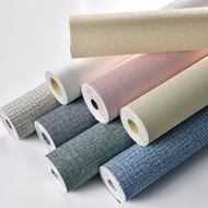 3D Linen Foam Wallpaper - Thick Linen Wall Foam - Bedroom Wall Wallpaper