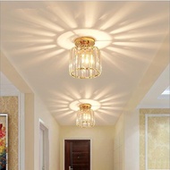 Modern Crystal Light Ceiling Light Black/Gold plating Aisle
