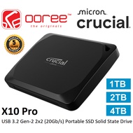 CRUCIAL X10 PRO EXT SSD USB 3.2 GEN-2 (20GB/S) EXTERNAL PORTABLE SOLID SATE DRIVE - 1TB / 2TB / 4TB
