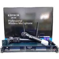 Ezitech UR-88 UHF Dual Channel Wireless Mic