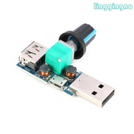 RR Adjustable USB Fan Controller 5W USB Fan Speed Stepless Governor Module Speed Controller 4-12V US