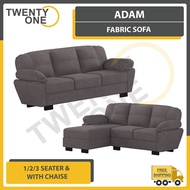 ADAM SERIES FABRIC SOFA (1 SEATER / 2 SEATER / 3 SEATER AND WITH CHAISE)