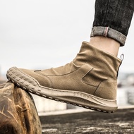 Safety shoes for men work kasut getah lelaki untuk kerja ankle security ankle boots winter new style