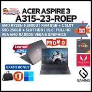 BARU ! Laptop Acer Aspire 3 A315-R0ep Ryzen 5 Ram 8Gb Ssd 256Gb 15.6" Full hd