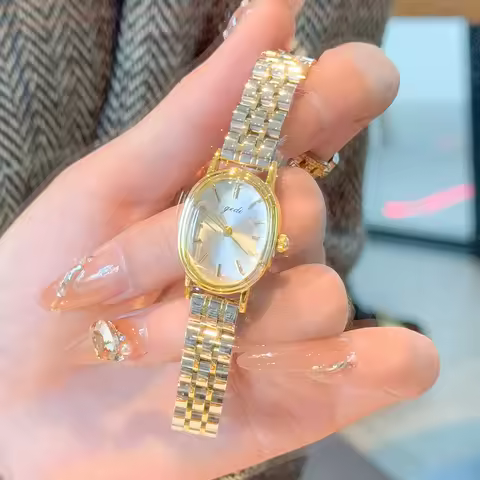 GEDI Small Ladies Watch Stainless Steel Strap Quartz Watches Woman Simple Fashion Gold Silver High E