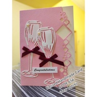 Handmade Card - Congratulations card (A6 size- folded card)