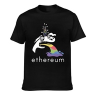 Ethereum Rainbow Unicorn Eth Digital Currency Dogecoin Men's Short Sleeve T-Shirt