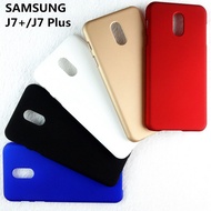 Phone Case For Samsung Galaxy J7 Plus J7+ Matte Shockproof Hard Back Cover Simple Plastic Shell