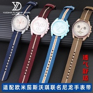 Suitable for OMEGA joint SWATCH planetary sports tool-free nylon watch strap