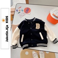 Aja Kids Jacket - Varsity Baseball for Boys and Girls (1 year - 18 years) INITIAL B (CUSTOM LETTERS)