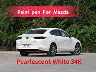 Paint pen Suitable for Mazda 6 ATENZA touch-up pen pearlescent white 34K accessories car paint ATENZA scratch remover car
