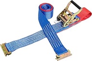 FK Blue CE2RH Lashing Belt, 1 ton Rail, Width 2.0 inches (50 mm) x Length 4.9 ft (1+3 m)