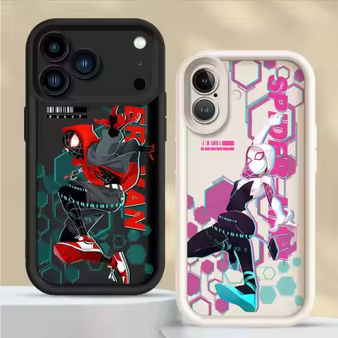 Phone Case for iPhone 15 16 14 Plus 17 Air XS Max XR 13 12 11 Pro Max 16e Soft Cover Marvel Sipider 