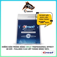 Crest Professional Effect 18 Level Teeth Whitening Strips - Box of 20 PACKAGES - FULLBOX GUARANTEED 
