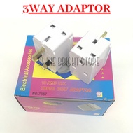 3 Way Adaptor / 3Way Adaptor / Multi way Adaptor / 13A Plug Socket / 3way 3pin Plug