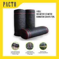Paranet 75% 1 Roll Paranet 100 Meter x 3 Meter Kualitas Terbaik Paranet Full Roll