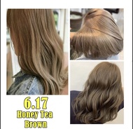 Bremod Hair Color 6.17 Honey Tea Brown + Oxidant 100ml