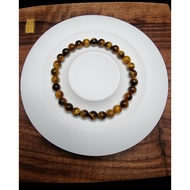 Gold Tiger Eye Stone Bracelet Full4A natural Stone 6mm C1703