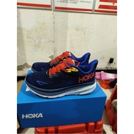 HOKA ONE ONE Clifton 9 Dark blue red Shock Absorption Running shoes Sneakers Men And Women Shoes