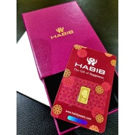 [Ready Stock] - Habib gold bar 1G 999.9 with Box 💥 murah 💥