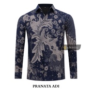 KEMEJA Original Batik Shirt With PRANATA ADI Motif, Men's Batik Shirt For Men, Slimfit, Full Layer, Long Sleeve