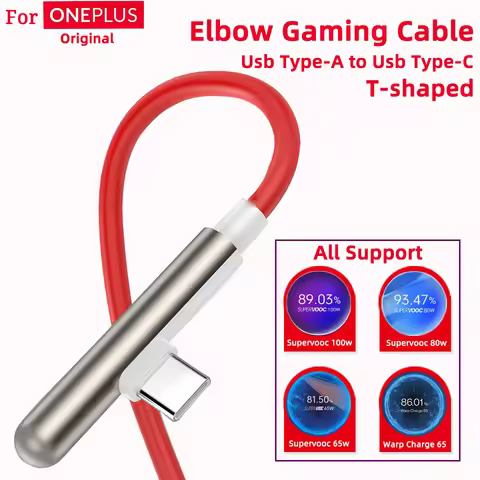 Oneplus 90 Degree Game Cable Usb Type C 100w 80w Supervooc Cables Quick Fast Charge 65w One Plus Ace