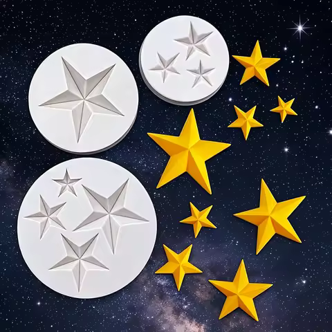 Star Silicone Sugarcraft Mold Chocolate Cupcake Baking Mold Fondant Cake Decorating Tools