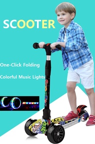 Kid Kick Skate Scooters Kids Scooter Lighting/Wheels Foldable Adjustable street style