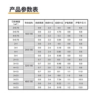 Saa Certified Australian Standard Wire H03VV-F Power Cord 2 3 4 Cores 0.5 Square Australian Standard
