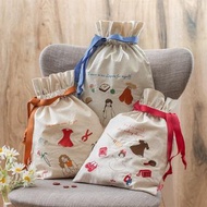 日本直送 Donguri Closet My Precious Closet 宮崎駿 刺繡索繩袋 - 日本直送 天空之城 魔女宅急便 借東西的小矮人