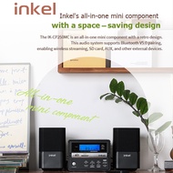 Inkel IK-CP250MC All-in-One Retro Mini Component with Bluetooth 5.0, CD Player, FM Radio, USB/SD, AU