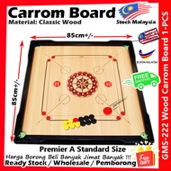 【Free Gift】Carrom Board / GMS222 Papan Carrom / Papan Kayu Carrom / Wood Carrom Board / Carrom Board