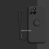 For Honor X5b GFY-LX2/X5b Plus GFY-LX2P Case Metal Magnetic Phone Holder Soft TPU Phone Cover With A