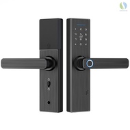 Tuya WiFi Intelligent Fingerprint Door Lock Password IC Card Lock Digital Keyless Entry Lock Double Lock Latch Work with APP for Home Office Hotel Apa KTOP LMD