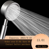 NEW 304Stainless Steel Handheld Shower Head Set Rain Shower Shower Head Bath Set round Head Boost Nozzle HQVZ