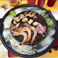 Bulgogi & Steamboat 2in1 Grill BBQ Grill Plate shabu Pan hot pot hotpot Grill & soup Thai Sukiyaki P