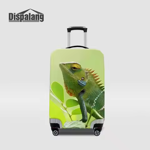 Lizard Print Luggage Cover, Thick Elastic Waterproof Protective Suitcase Cover for Travel Baggage