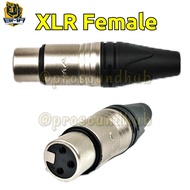 BMA XLR Female Connector 3 Pin Kanon Canon Mic Connector Jack Microphone Mic Balanced