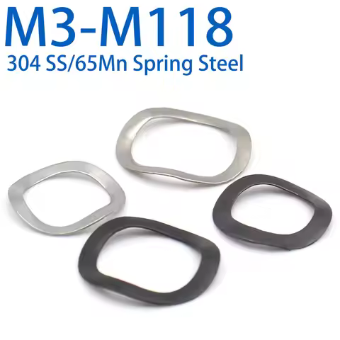 304 Stainless Steel 65Mn Spring Steel Wave Spring Washer Bearing Wave Washer M3-M118