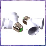 [P K A M] 2x E27 Adapter E27 to Dual Vis Bayonet Converter