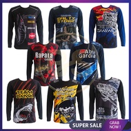 (HARGA MURAH) MEN JERSEY FISHING T-SHIRT LONG SLEEVES / BAJU PANCING LELAKI LENGAN PANJANG / BAJU MA