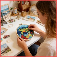 Punch Needle Embroidery Kit Turtle Pattern Punch Needle Kit Crafting Supplies with Needle Instructio