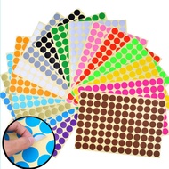 🇲🇾 1 Sheet Round Circle Bulat Dot Self Adhesive Color Label Remark Code Gift Packaging Colour Sticke
